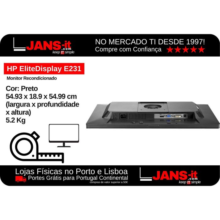 HP EliteDisplay E231 | 23″ | LED | FullHD