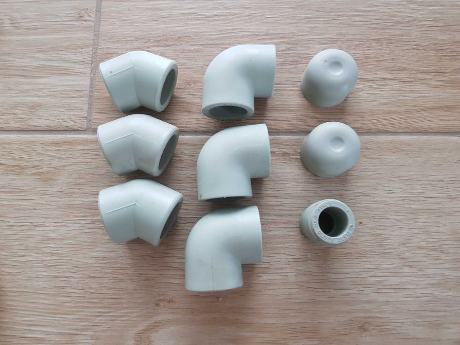 Kolano PEX, nypel mosiężny, kolano PP 32, kolano miedziane