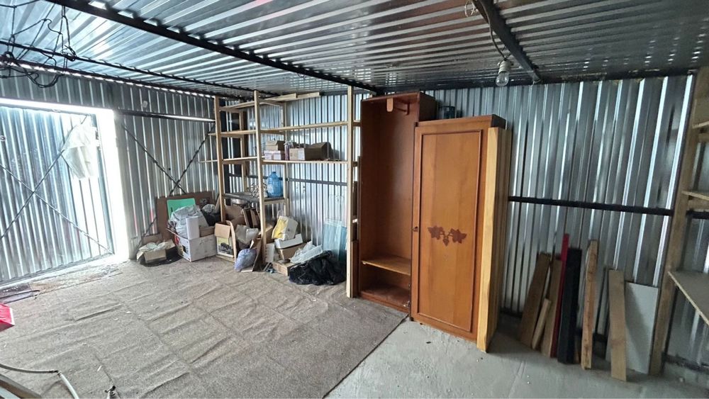 Металевий гараж 18м2 в ГБК «Борисфен» 3 на 6м. Початок ряду