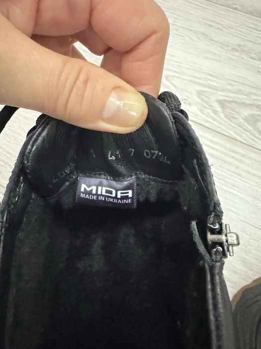Зимові шкіряні чоловічі черевики Mida