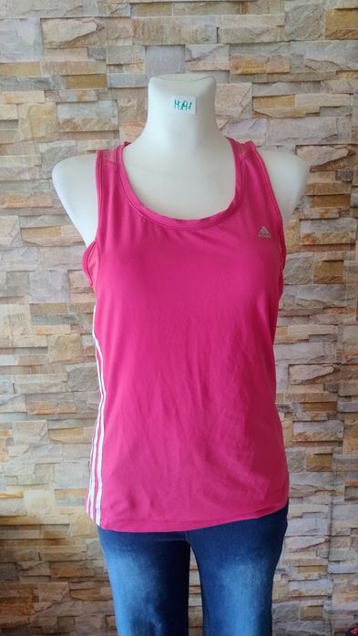 Różowy sportowy top tank rozmiar M. Adidas
