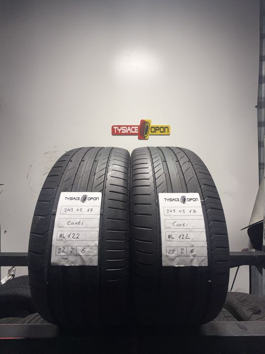 245/45/17 continental contisportcontact5 6mm dot 2022 #L122