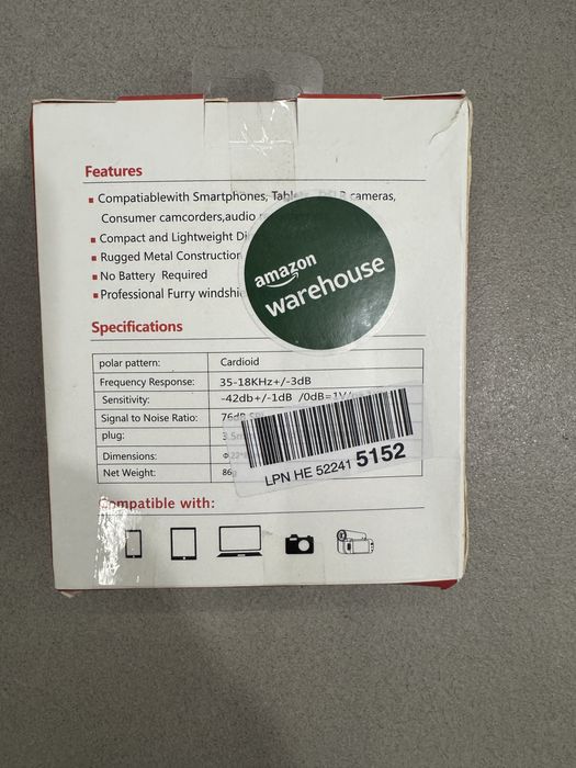 Mikrofon copact on camera