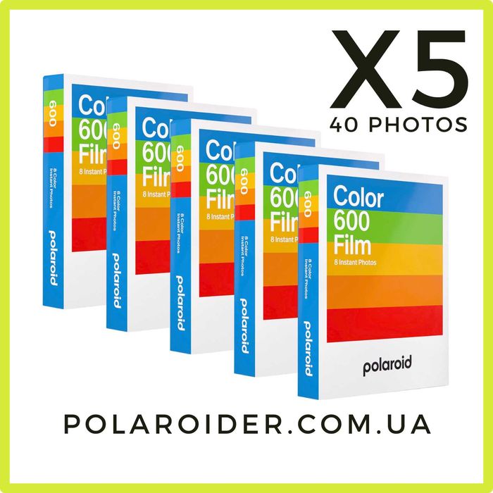 Polaroid 600 Набір X 5 ( плівка, картридж, касета)