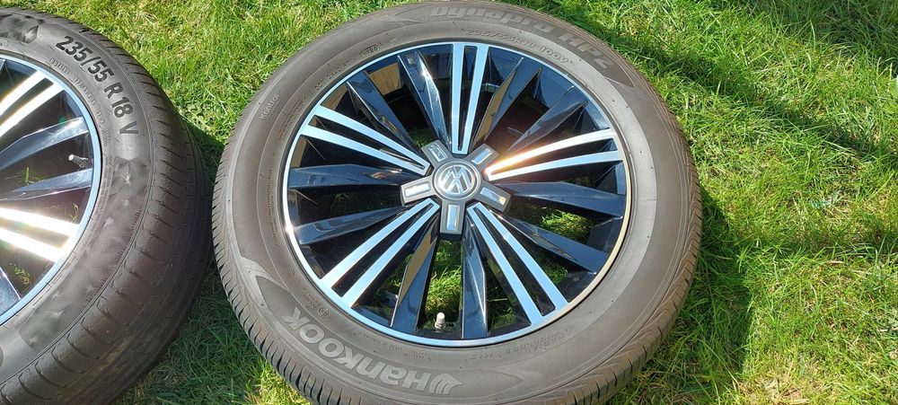felgi aluminiowe 18 vw tiguan t-roc 5x112 oryginalne czujniki