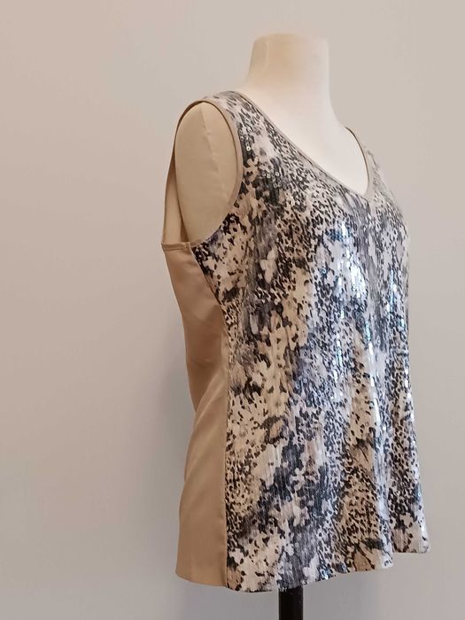 Bluzeczka bez rękawków z cekinami Calvin Klein
