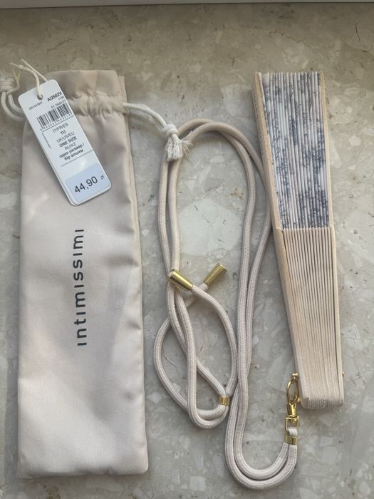 Intimissimi wachlarz paisley + pokrowiec + pasek | NOWY