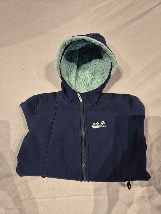 Kurtka ocieplana wiosenna dziewczęca przejściowa jack wolfskin 128