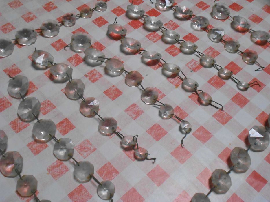 Pecas antigas vidro para candeeiros lustres