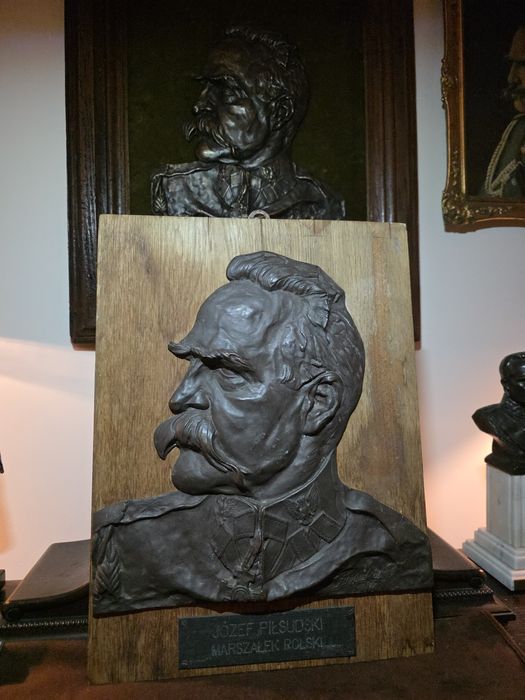 Antyk Plakieta,popiersie,rzeźba Józef Piłsudski,Feliks Robakowski 1928