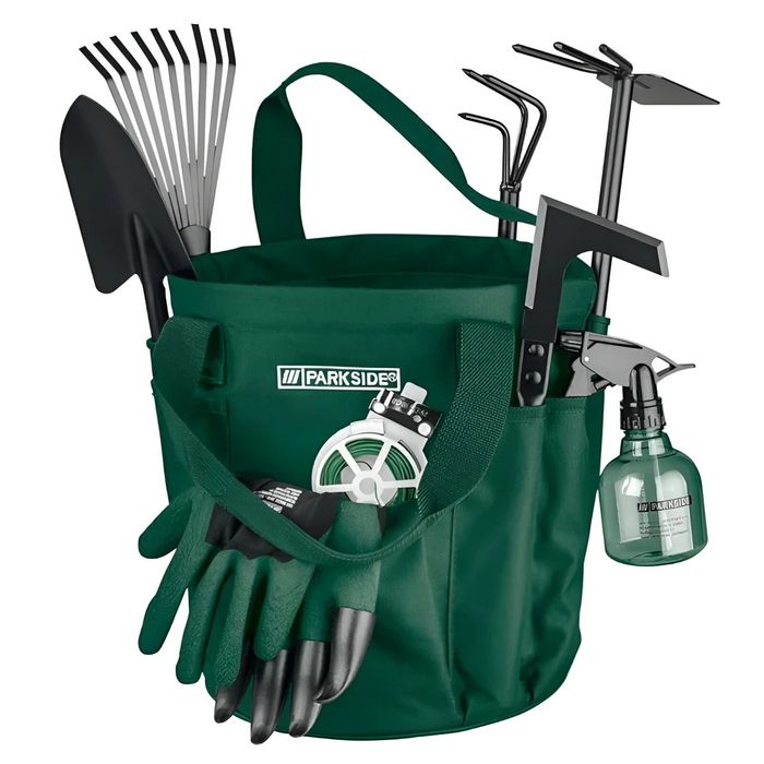 Набір садових інструментів Parkside на 9 предметів.
Цей комплексний на