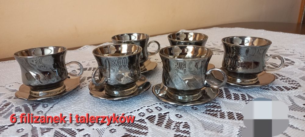 Filiżanki szkło I porcelana