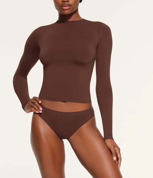 Лонгслів SKIMS COCOA, long sleeve  XS/S/M