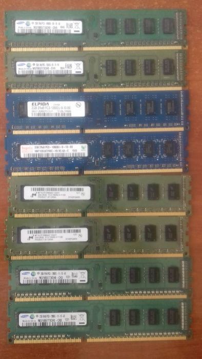 Оперативна пам'ять RAM 2 4 8 GB DDR3/DDR4 1333-2666 Mhz