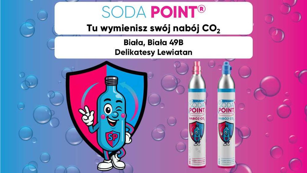 SODA POINT Biała, Biała 49B Wymiana nabojów CO2