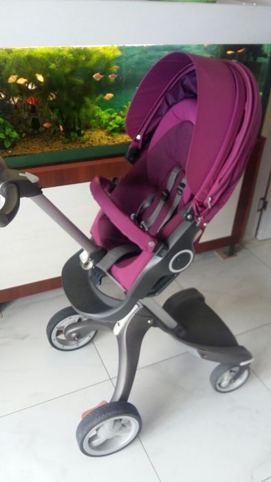 Коляска Stokke Xplory V4 2в1 люлька + прогулочный блок+сумка