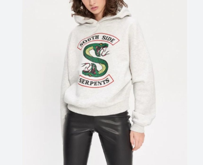 Bluza szara z kapturem riverdale house