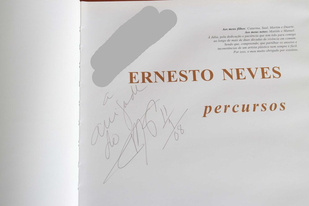 Livro do Pintor Ernesto Neves autografado
