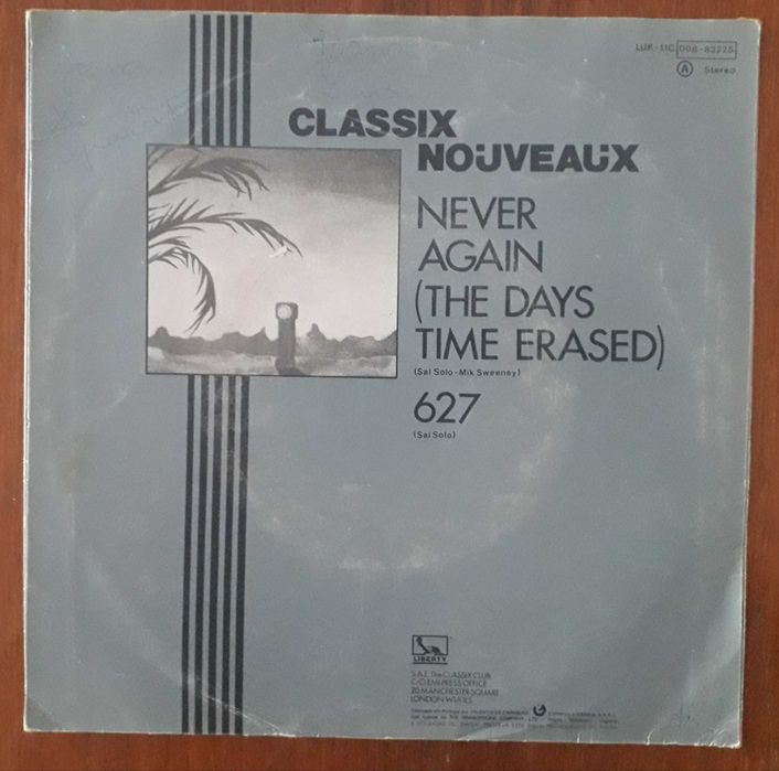 Classix Nouveaux  single em vinil