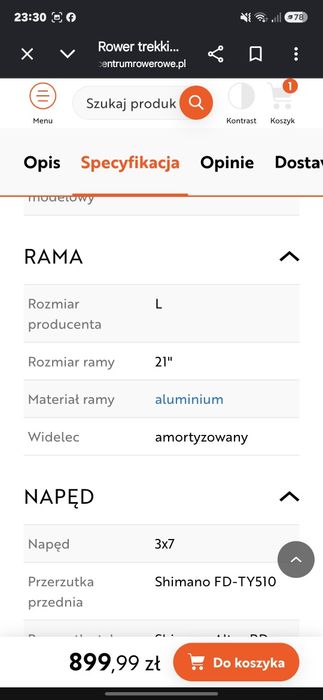 Rower trekkingowy ROMET Wagant L