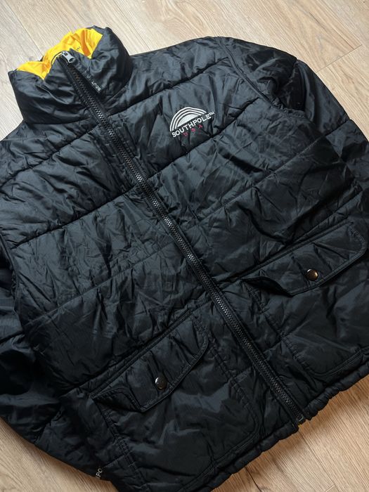 SouthPole Usa Vintage Męska Dwustronna Kurtka Puchowa Down Jacket