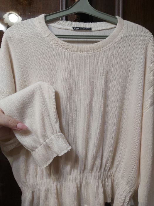 Стильна Zara кофта светр свитер 54 56 58 свитер лонг
