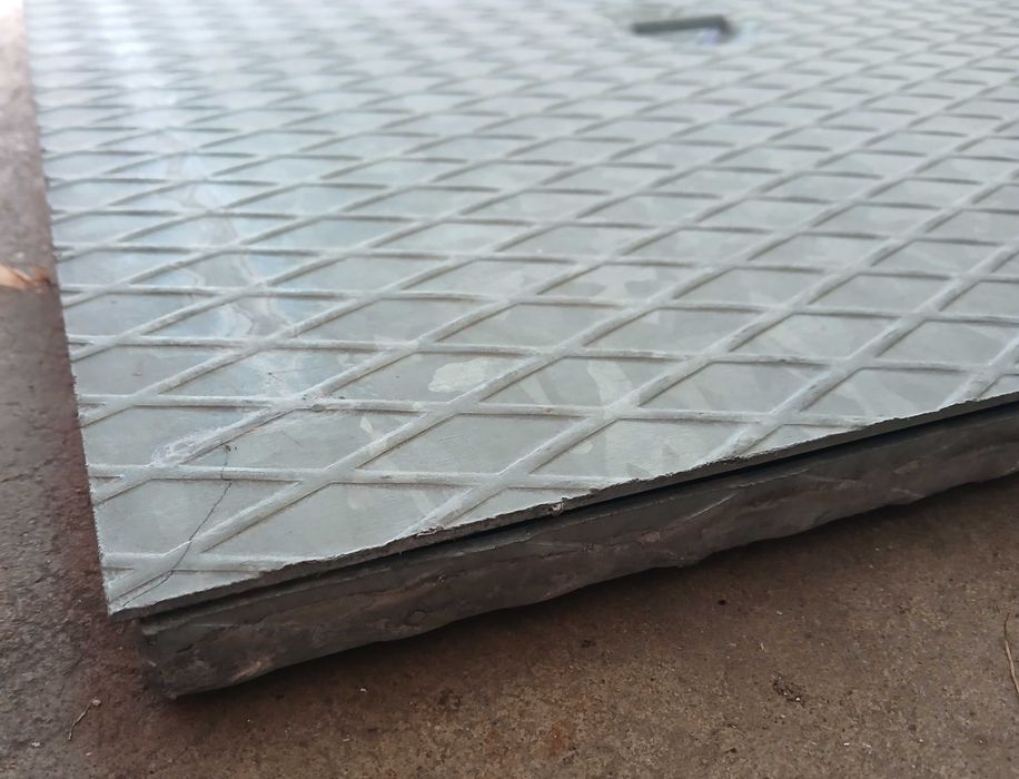 Tampa Rasa Aço Galvanizado 600x600mm