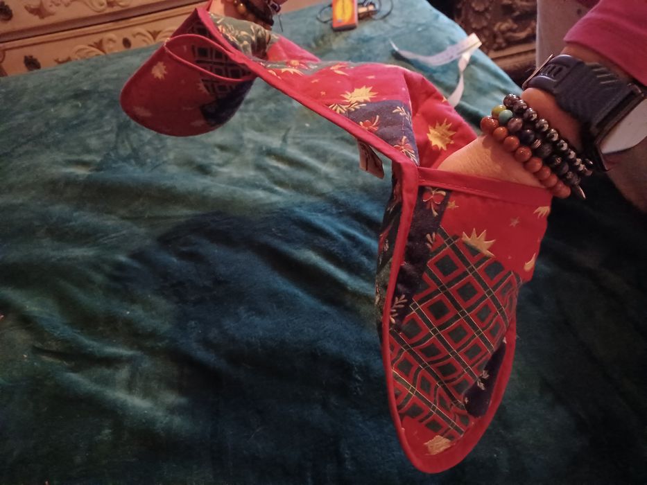 Pega de forno luva natalícia