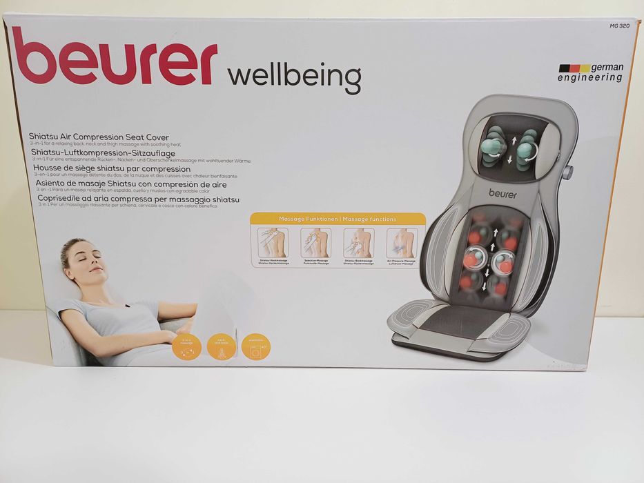 Mata masaż Masażer pneumatyczny Shiatsu na siedzenie Beurer MG 320