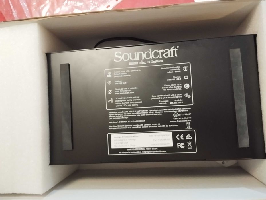 Soundcraft UI16 Digital Mixer rigorosamente como nova