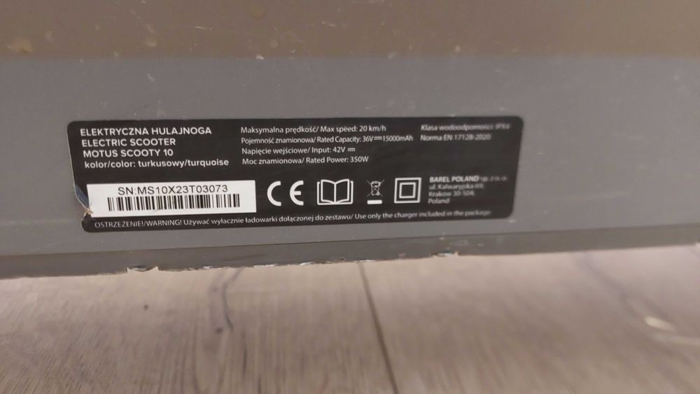 Hulajnoga Elektryczna Motus Scooty 10 2024
