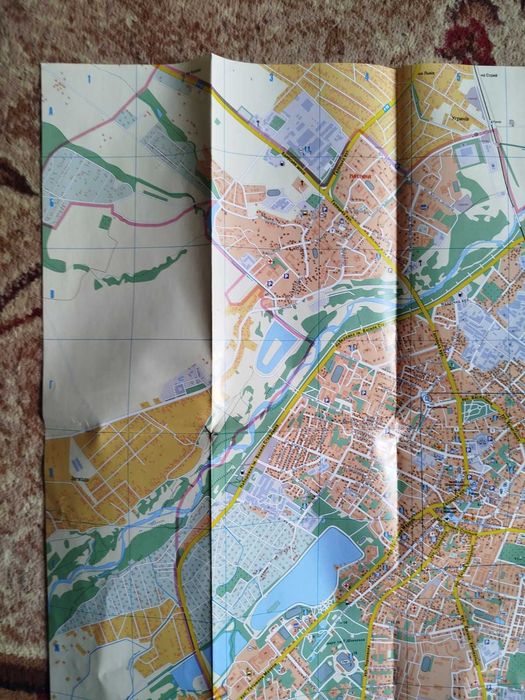карта місто Івано-Франківськ 1 : 14 000 мапа
