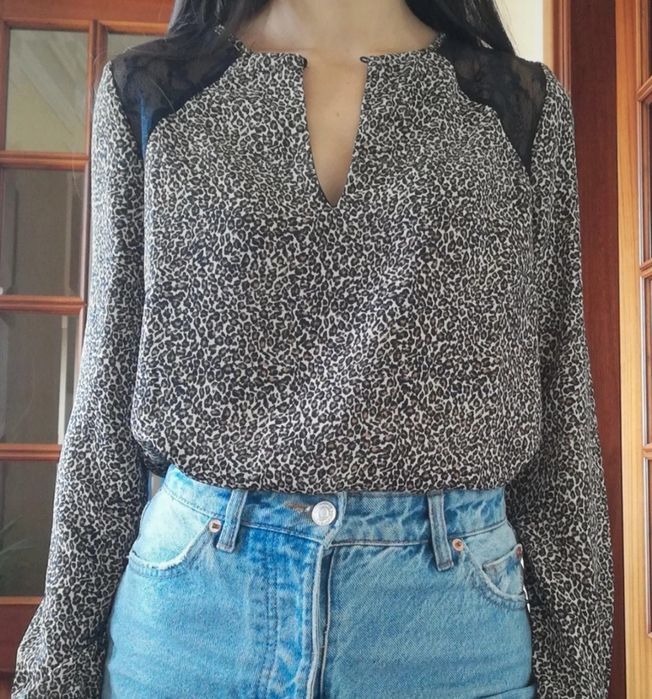 Blusa leopardo nunca usada