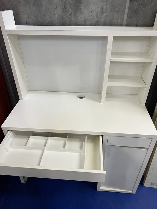 Biurko ikea micke 105/55 + nadstawka + wyposażenie + dostawa gratis