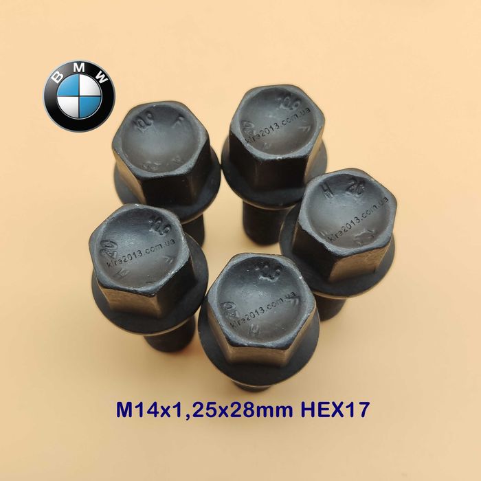 Болты для дисков БМВ черные BMW E70 E71 F15 F16 F10 F11 F25 F26 F80