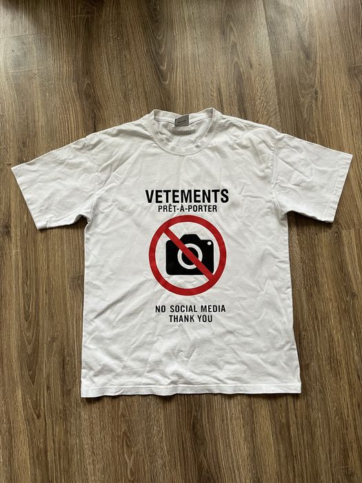 T-shirt vetements “antisocial” футболка