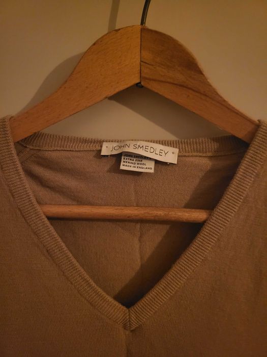 john smedley premium extra fine merino wool cienki sweter 38 M