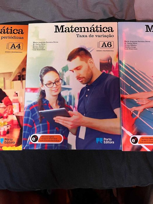 Livros de Matemática – Ensino Profissional (A4, A6, A5, A10)