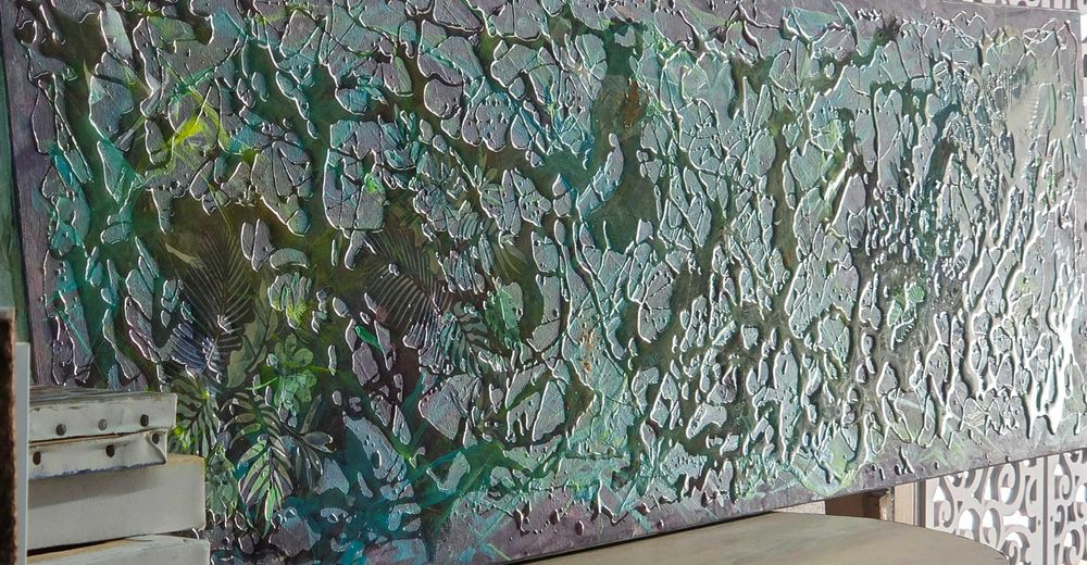 Quadro de José Barbosa - Obra original 140x40 técnica mista