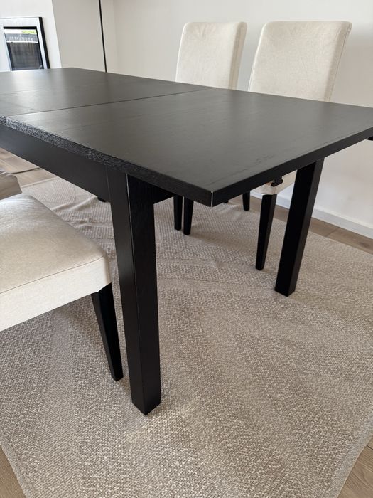 Conjunto de jantar IKEA – BJURSTA + 4 cadeiras HENRIKSDAL