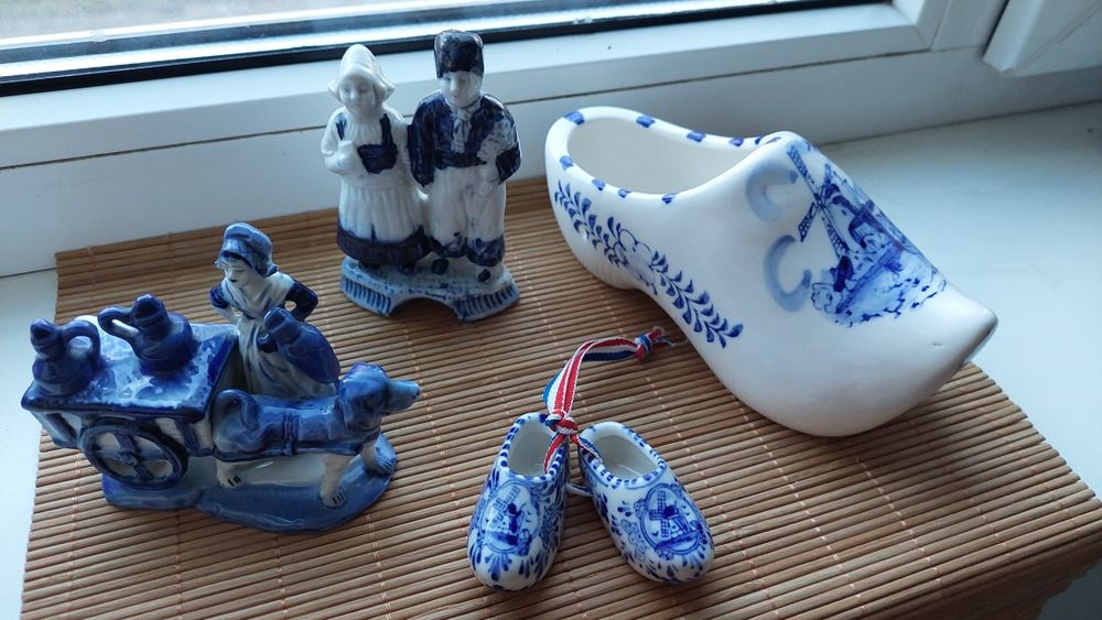 Фігурки Delft, Голландія, подарунок, сувенір, черевички, Нідерланди