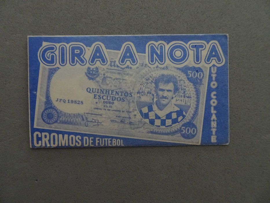 Carteira de cromos de futebol Mabilgráfica - Gira a Nota