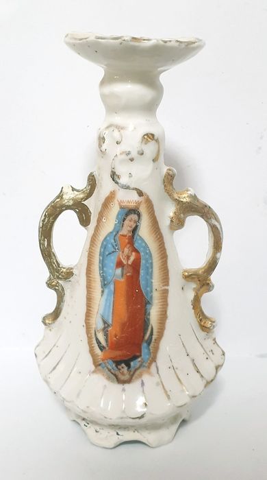 Pequena antiga jarrinha de altar francesa N. S. da Conceição