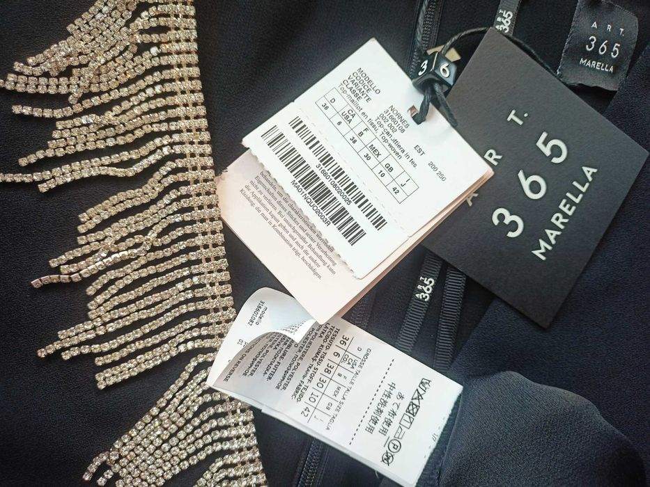 Max Mara elegancka bluzka z łańcuszkami 38 NOWA