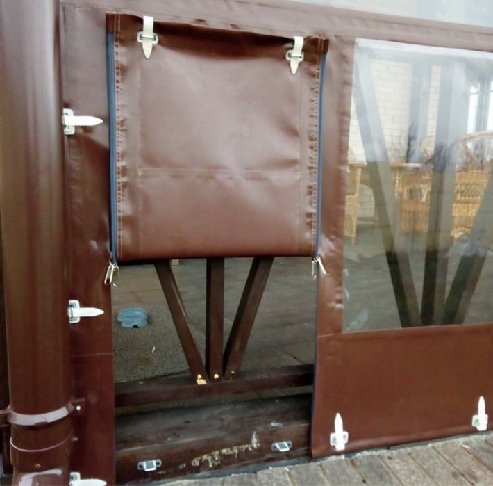 М‘які вікна для альтанки, літнього кафе, тераси, ПВХ тент