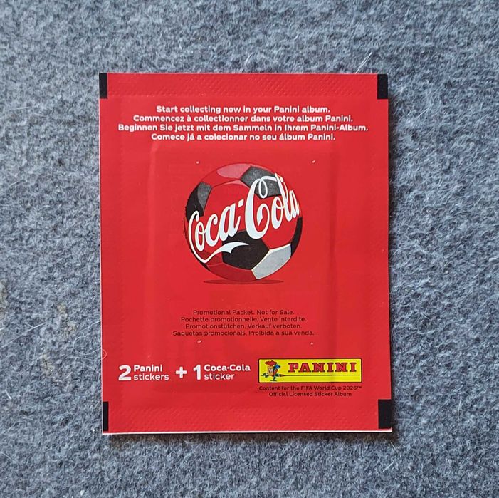 Saqueta de cromos Coca-cola Portugal do Mundial 2026