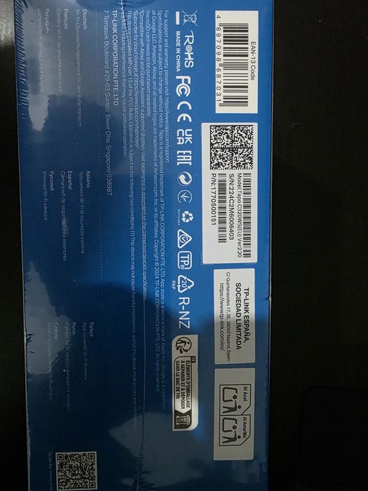 TP-Link Tapo C320WS – Câmara Wi-Fi Exterior 2K QHD (Selada/Nova)