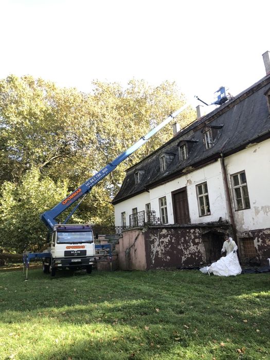 Usługi i Wynajem dźwigów podnośniki koszowe zwyżki Wumag Ruthman dźwig