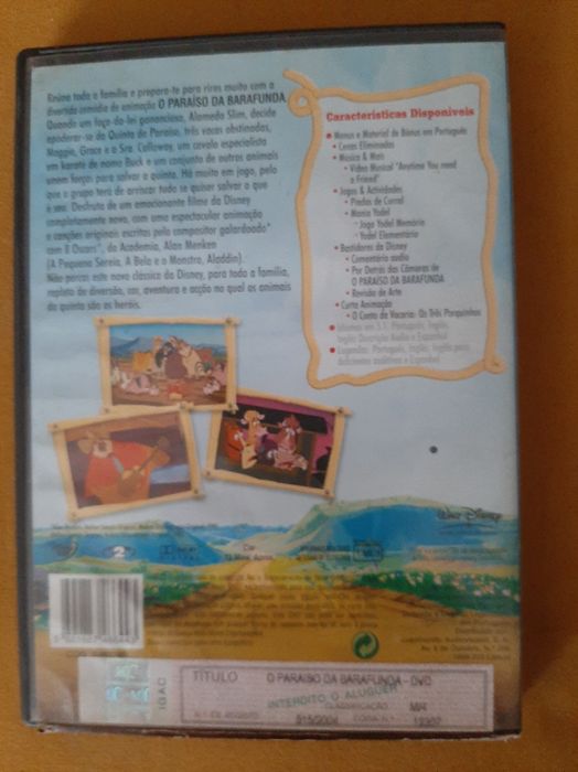 O Paraíso da Barafunda DVD - Disney
