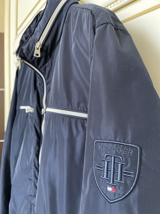 Куртка-бомбер Tommy Hilfiger, р. L (на M-L), синяя, б/у